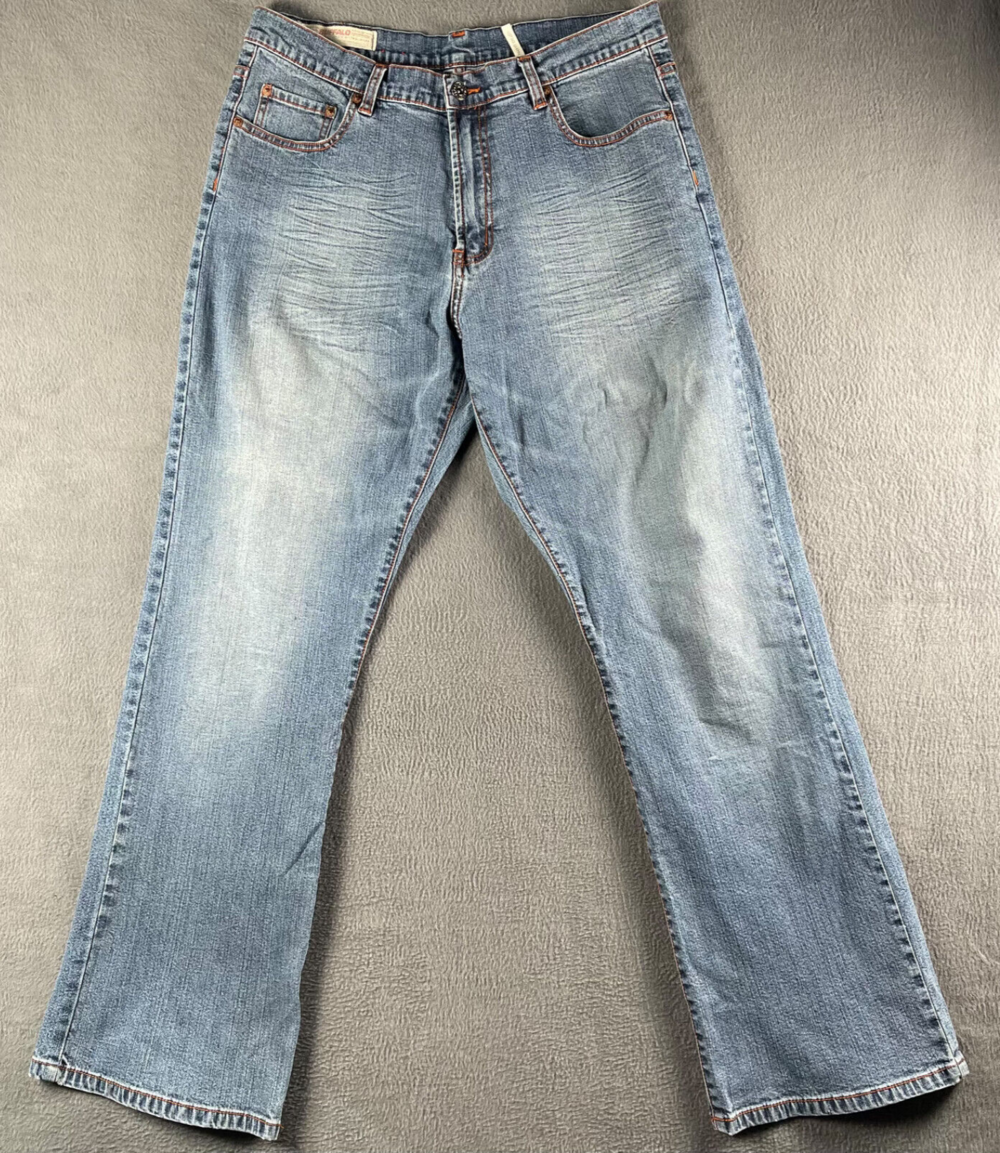 Buffalo David BittonJeans Ruffer-X Women's Jeans Size 36 Medium Wash Distressed